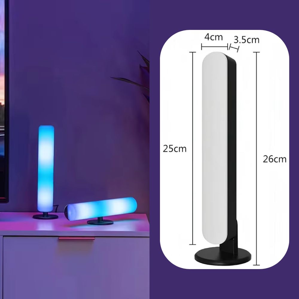 Smart LED Light Bars mit Fernbedienung | USB wiederaufladbar, Deko & Desktop Beleuchtung