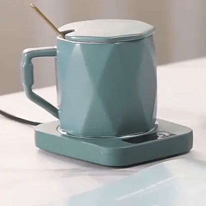 USB-Kaffeetassenheizer | elektrischer Getränkewärmer Geschenk-Set (Preview GIF)