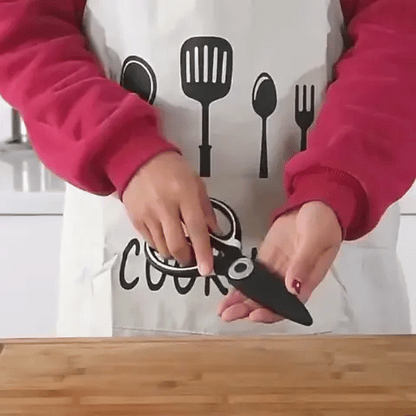 Multifunktionale Edelstahl Küchenschere | mit Schutzhülle und Korkenzieher (Preview GIF)