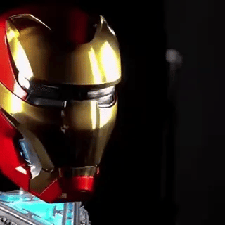 MK50 Iron Man Helm (1:1) Extended Version mit Verwandlungsfunktion | Sprachsteuerung, leuchtende Augen, elektrisches Cosplay (Preview GIF)