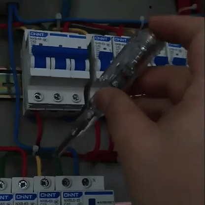 LED-Spannungsprüfer Stift: Einfach & Sturzfest | Elektrischer Phasenprüfer Schlitz - Preview GIF