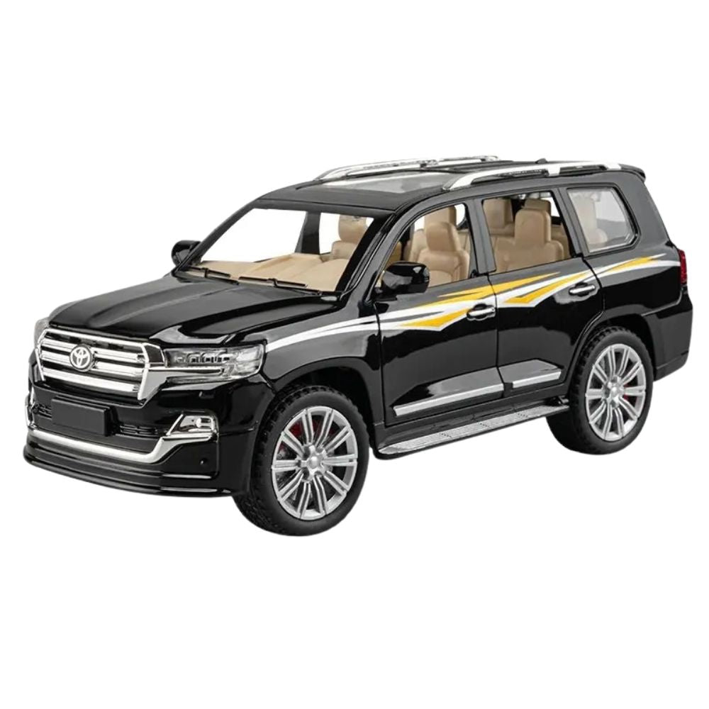 TOYOTA Land Cruiser Modell (1:24) | Premium-Sammlerstück für Auto-Fans (Schwarz)