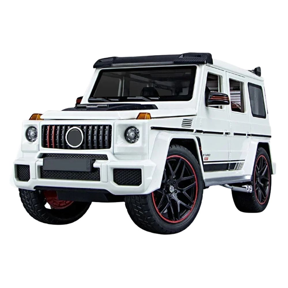 Brabus G800 Modellauto (1:18): Offroad SUV mit Sound & Licht | Sammlerauto, Geschenk (Weiß)