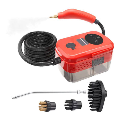 Hochdruck-Dampfreiniger mit 3,5 Bar Druck, 1300ml Tank für Küche, Bad, Fugen, Fenster, Klimaanlage & Auto (Rot)