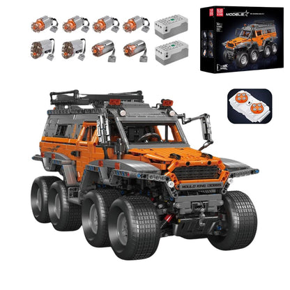 MOULD KING No: Shaman 8x8 ATV | Ferngesteuertes Technisches Bauset (3062-teilig) - Orange-Grau