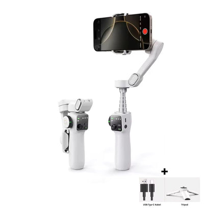 AOCHUAN 'Smart V8' 3-Achsen Handheld-Gimbal-Telefonstabilisator mit Verlängerungsstange | 8.0 Anti-Shake und AI Face Tracking