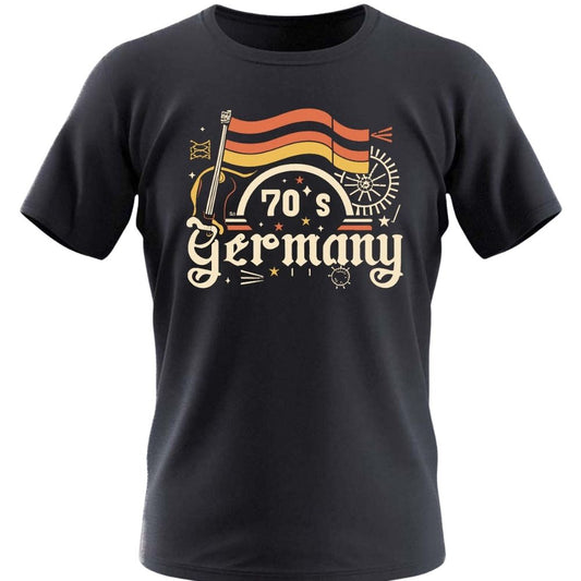 T-shirt ALLEMAGNE des années 70 pour hommes | T-shirt à manches courtes imprimé Allemagne pour l'été