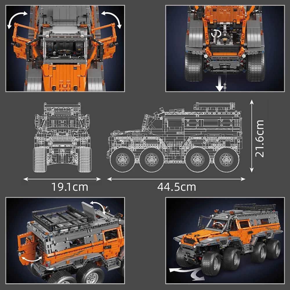 MOULD KING No: Shaman 8x8 ATV | Ferngesteuertes Technisches Bauset (3062-teilig)