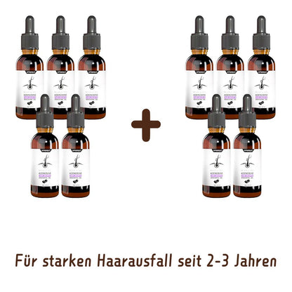 ADENOSIN Haarwachstumsserum | Schnelle Behandlung von Haarausfall bei erblich bedingter und seborrhoischer Alopezie (5+5 Flaschen)