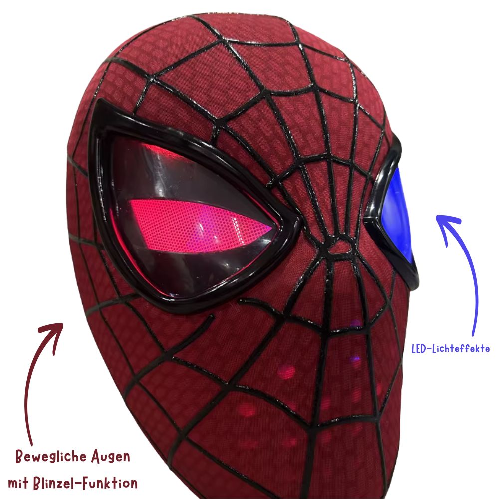 Spider-Man Helm | Bewegliche Cosplay Maske mit leuchtenden Augen