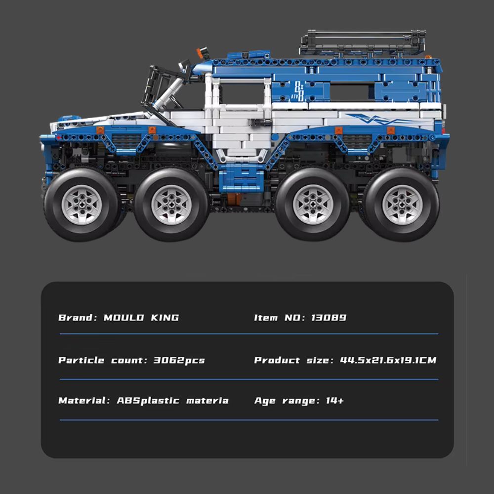 MOULD KING No: Shaman 8x8 ATV | Ferngesteuertes Technisches Bauset (3062-teilig)