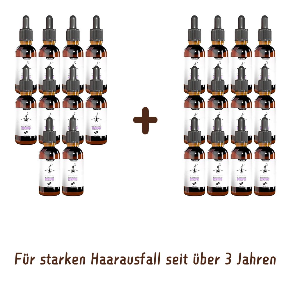 ADENOSIN Haarwachstumsserum | Schnelle Behandlung von Haarausfall bei erblich bedingter und seborrhoischer Alopezie (10+12 Flaschen)