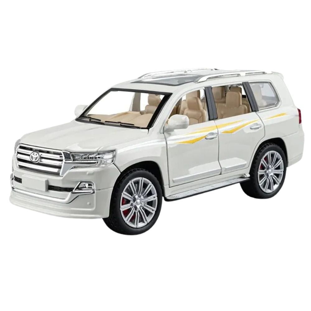 TOYOTA Land Cruiser Modell (1:24) | Premium-Sammlerstück für Auto-Fans (Weiß)