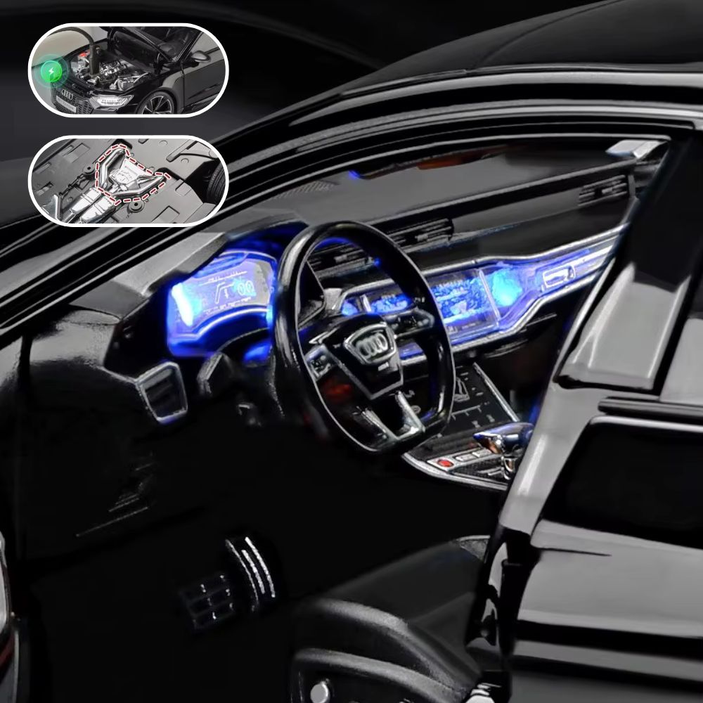 Audi RS7 Sportback Modellauto (1:18) mit Fernbedienung und Geschenkbox, Sound & Licht | Sammlerstück, Geschenk