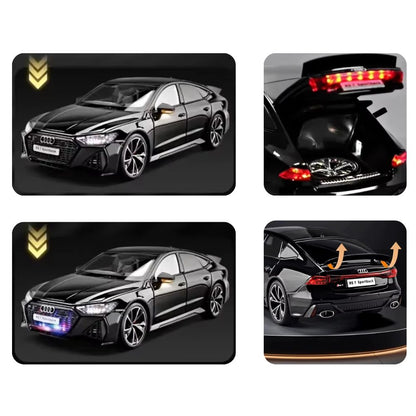 Audi RS7 Sportback Modellauto (1:18) mit Fernbedienung und Geschenkbox, Sound & Licht | Sammlerstück, Geschenk