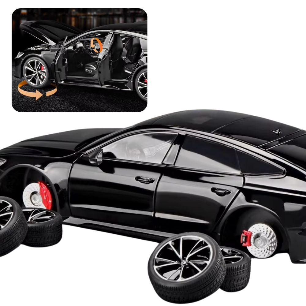 Audi RS7 Sportback Modellauto (1:18) mit Fernbedienung und Geschenkbox, Sound & Licht | Sammlerstück, Geschenk