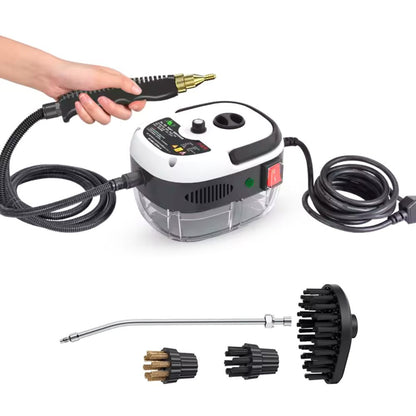 Hochdruck-Dampfreiniger mit 3,5 Bar Druck, 1300ml Tank für Küche, Bad, Fugen, Fenster, Klimaanlage & Auto (Weiss)