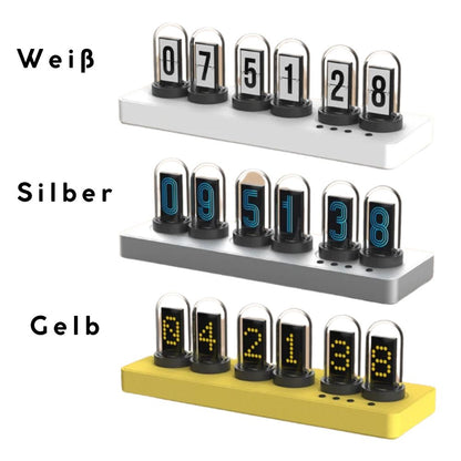 WLAN-gesteuerte IPS-Nixie-Tube Uhr mit RGB-Lichteffekt: Smart, Stylisch & Individuell