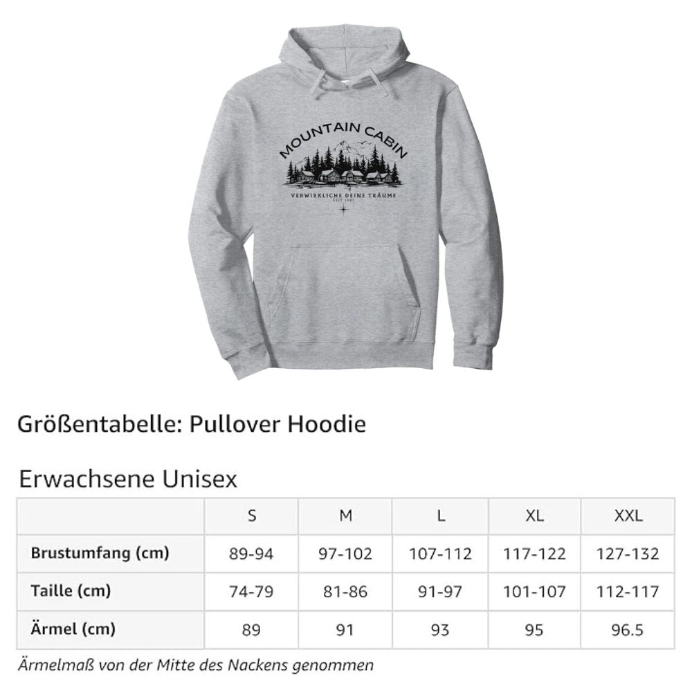 Mountain Cabin: Verwirkliche deine Träume Pullover Hoodie