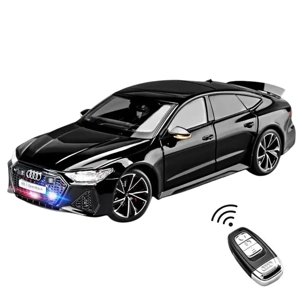 Audi RS7 Sportback Modellauto (1:18) mit Fernbedienung und Geschenkbox, Sound & Licht | Sammlerstück, Geschenk