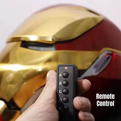 MK50 Iron Man Helm (1:1) Extended Version mit Verwandlungsfunktion | Sprachsteuerung, leuchtende Augen, elektrisches Cosplay