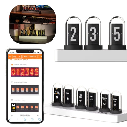 WLAN-gesteuerte IPS-Nixie-Tube Uhr mit RGB-Lichteffekt: Smart, Stylisch & Individuell