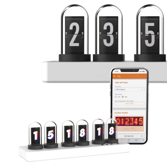 WLAN-gesteuerte IPS-Nixie-Tube Uhr mit RGB-Lichteffekt: Smart, Stylisch & Individuell