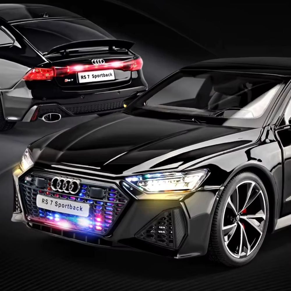 Audi RS7 Sportback Modellauto (1:18) mit Fernbedienung und Geschenkbox, Sound & Licht | Sammlerstück, Geschenk