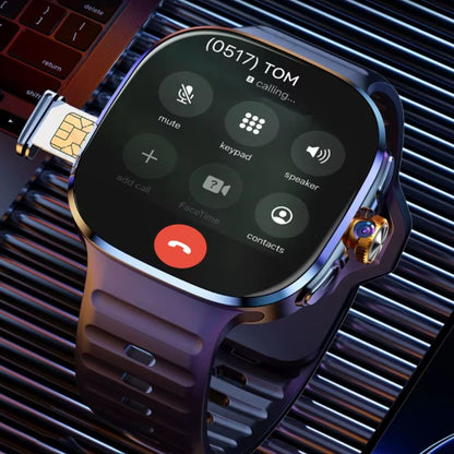 Android 10 4G Smartwatch mit Kamera (32GB RAM, 256GB Speicher) | AMOLED HD Display, SIM Karte, WLAN, GPS, Fitness Tracker, großer Akku