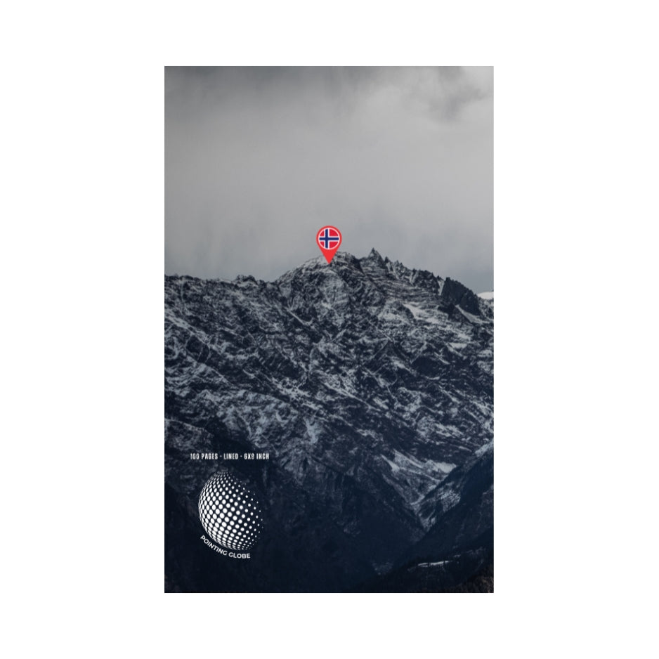 Norway Journal: 100 Pages - Lined - 6x9 Inch | A Beautiful Diary