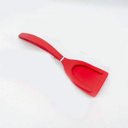 2-in-1 Spatula Tong Grip | Non-Stick: Ideal for Eggs, Pizza, Grilling, and Meat